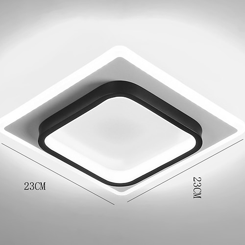 LED-Deckenleuchte 23 cm geometrische Formen Unterputzleuchten Aluminium Silikagel künstlerischer Stil formaler Stil Deckenleuchte für Korridor 110-240V Image