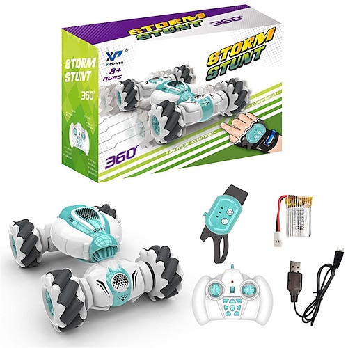 Mini Gestensensitives Drehauto Fernbedienung Hochgeschwindigkeitsauto Offroad Kletter Allradantrieb Stunt Deformation Drift Racing Spielzeug Weihnachten Geschenk Image