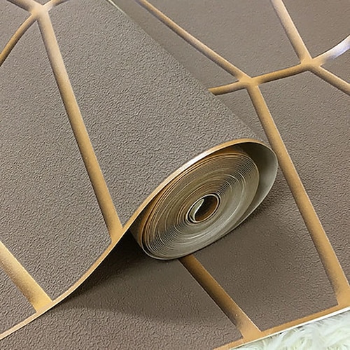 carta da parati geometrica murales 3d tessuto non tessuto imitazione pelle di daino carta da parati in velluto adesivo richiesto per camera da letto soggiorno tv sfondo decorazione della casa 53x950/20.87''x374''