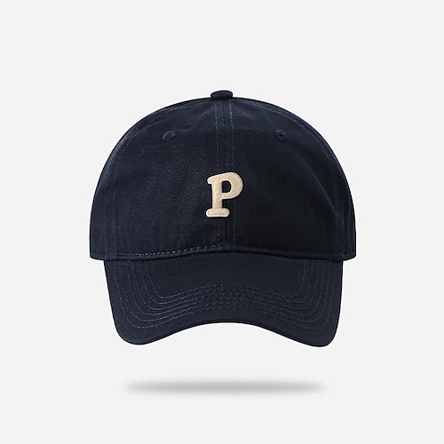 Per uomo Cappellino da baseball Cappello da sole Cappello da camionista Nero Rosa Cotone Con ricami Di tendenza Informale Strada Giornaliero Alfabetico Regolabile Crema solare Traspirante