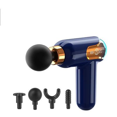 Portable LCD Massage Gun Deep Tissue Muscle Electric Massager For Leg Body Neck Shoulder Pain Relief Sport Relaxation(1pcs)
