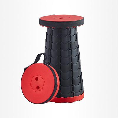 Portable Folding Stool for Queuing, Fishing, and Outdoor Camping - Ultralight and Adjustable with extendable height - 45cm/17.7in