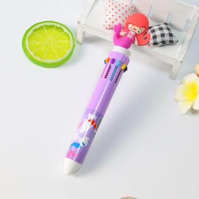 1pc Cute 10 Colors Transparent Shape Retractable Ball Pen Cute Animal Shuttle Pen Gift For Kids, Back to School Supplies