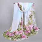Women's Rectangle Scarf Street Daily Date Grey Yellow Scarf Floral