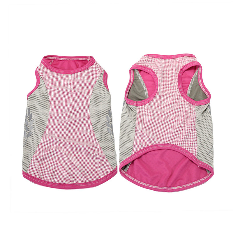 Dog Cat Vest Fashion Cute Reflective Breathable Soft Washable Comfortable Outdoor Casual Daily Dog Clothing for Bichon Frise Pomeranian Baby Pet Papillon Small