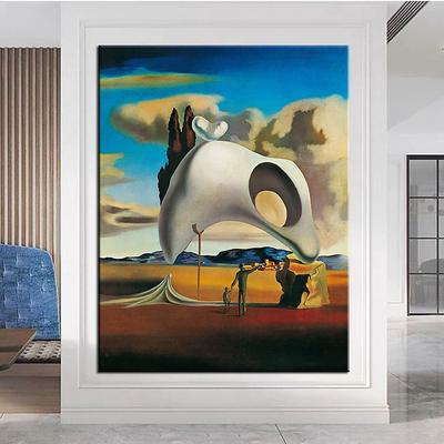 Famous Oil Painting Salvador Dali Wall Art Canvas The Waves Book Sailboat Home Decoration Decor Rolled Canvas No Frame Unstretched