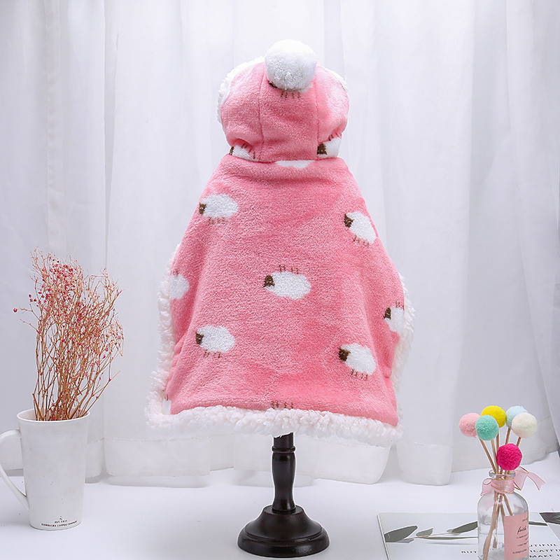Dog Cat Cloak Fashion Casual Winter Waterproof Warm Breathable Soft Washable Casual Daily Dog Clothing for Bichon Frise Pomeranian Baby Pet Papillon Small
