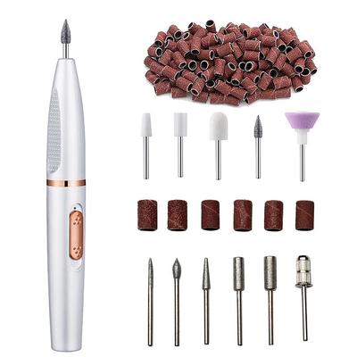 Revamp Your Nails with this Electric Mini Manicure Pen Multi-Head Nail Grinder Set!