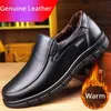 Männer Schuhe Aus Echtem Leder Warme Loafer für Herren Schuhe Business Handgemachte Mann Schuhe Flache Walking Mann Schuhe Luxus Papa Kleid Schuhe