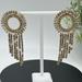 J. Crew Jewelry | J. Crew Baguette Crystals Sunburst Dangle Fringe Silver Tone Rhinestone Earrings | Color: Gold | Size: Os