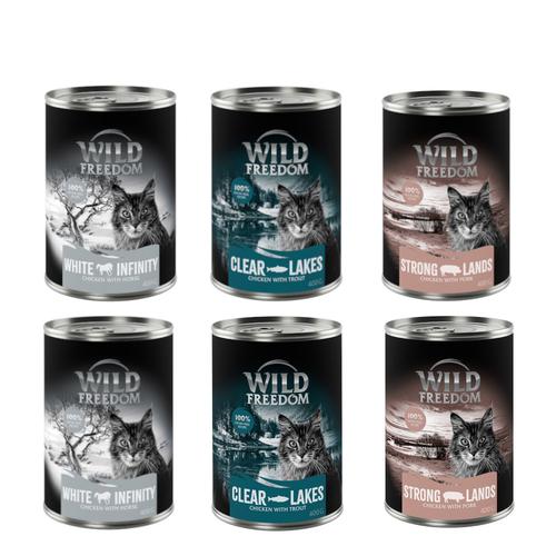 24 x 400g Adult Mixpack Wild Freedom getreidefreies Katzenfutter nass