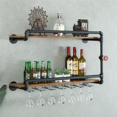 Wine Rack Wall Mounted 2 Tier