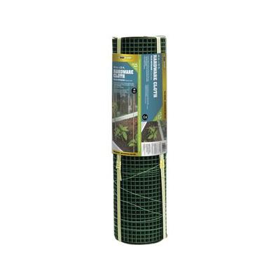 "YardGard Hardware Cloth Vinyl 19-Gauge 0.5"", Green, 48-in x 25-ft roll"