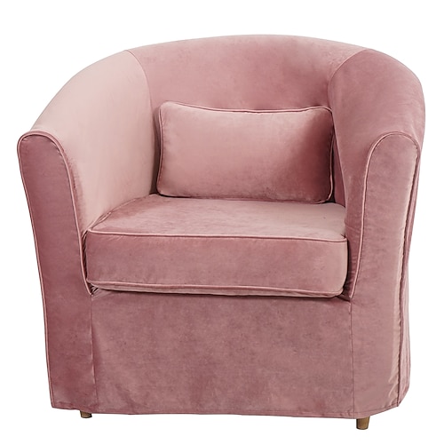 Samt-Sesselbezug einfarbig Stepp-Samtbezüge Image