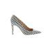 J.Crew Heels: White Jacquard Shoes - Women's Size 8 1/2