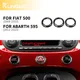 Adesivo in fibra di carbonio a secco per Fiat 500 Abarth 595 695 2012 2013 2014 2015 2016 2017 2018 2019 2020 2021 2022 2023 Turbo Ring