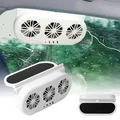 Ventola di scarico per auto ad energia solare ventola di raffreddamento per auto elettrica a 3 teste ventilatore per finestra di ricarica USB purificatore per sedile posteriore anteriore radiatore