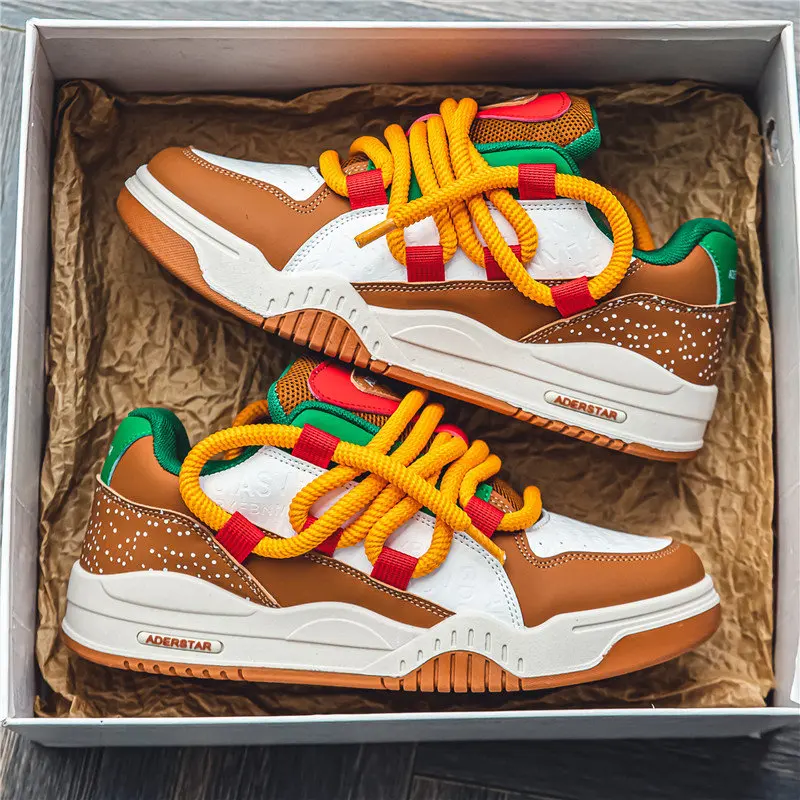 2025 Street Hip Hop Turnschuhe Männer Original Sport Skateboard Schuhe Mann Mode Low Top Männer Casual Turnschuhe Plattform Schuhe