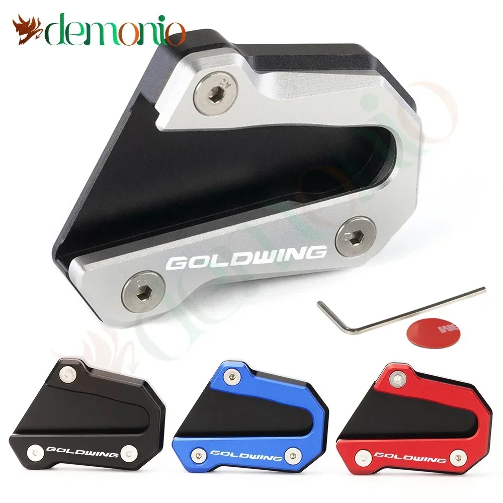 Für HONDA Goldwing GL1800 GOLDWING 1800 2018 - 2022 Motorrad Zubehör CNC Ständer Unterstützung Seite Stehen Verlängerung Fuß Pad Image