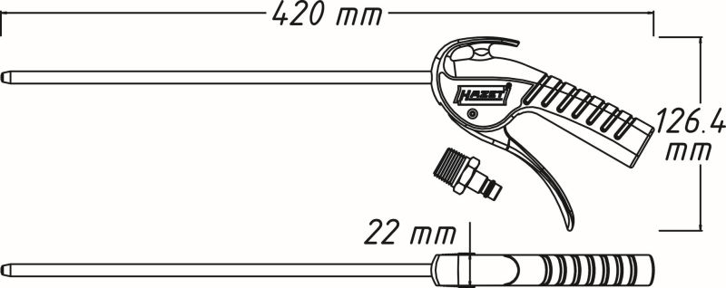 HAZET Druckluftpistole 9040P-2 Image