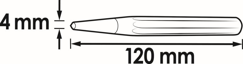 VIGOR Körner Ø4mm 4mm V1220 Image
