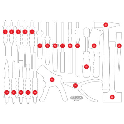 KS TOOLS Schaumstoffeinlage, Sortimentskasten 811.1023-97 Image