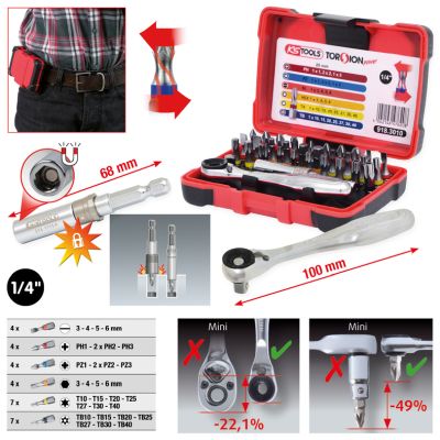 KS TOOLS Set, Schraubendreher-Einsatz (Bits) 918.3010 Image
