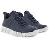 Sneaker ECCO "GRUUV M", Herren, Gr. 44, blau (marine), Glattleder, sportlich, Schuhe, Freizeitschuh, Halbschuh, mit herausnehmbarer Dual-Fit-Innensohle