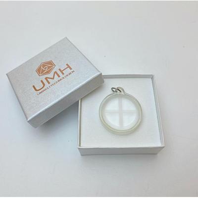 UMH Energy Bergkristall Scheibe | Amulett 3cm mit Fassung Image