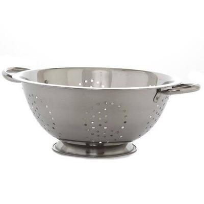 YBM Home Deep Stainless Steel 4-quart Colander Strainer - Small