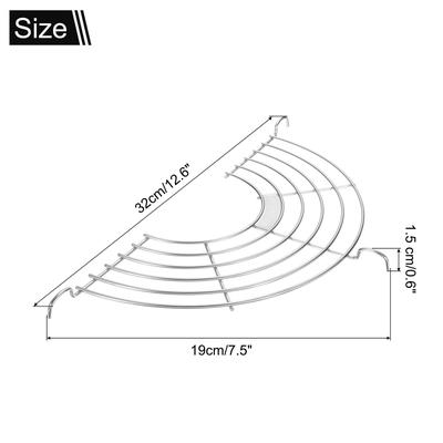 2pcs Oil Drain Rack Semi-circular Draining Rack for Fried Food