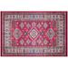 Red 111 x 71 x 1 in Area Rug - Bungalow Rose Sabesan Cotton Indoor/Outdoor Area Rug Cotton | 111 H x 71 W x 1 D in | Wayfair