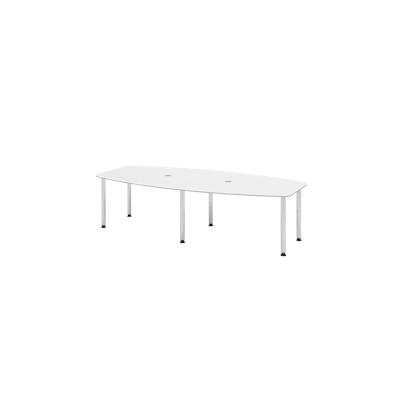Hammerbacher-Konferenztisch 280cm/6 Chromfüße Weiß-VKT28C/W/C Image