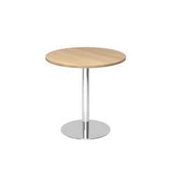 Hammerbacher-Besprechungstisch 80cm rund Eiche/Chrom-VSTF08/E/C Image