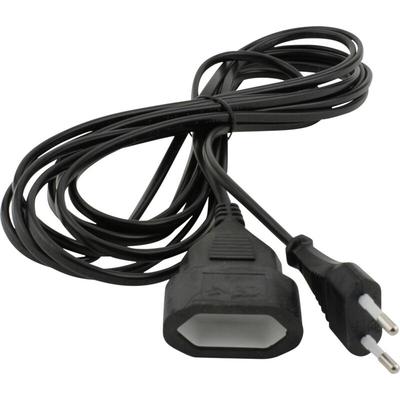 Unitec - Verlängerungskabel Innen 5 Meter H03VVH2-F, schwarz, Flachstecker Verlängerungskabel Image