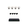 Kit Videosorveglianza 4 Telecamera Infrarossi Dvr Visione Notturna 650 Linee