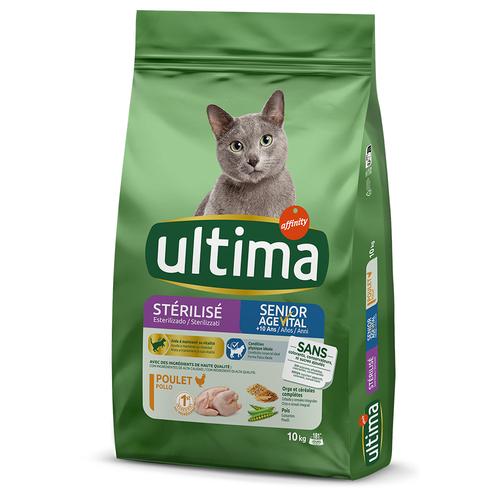 10kg Sterilised Senior Chicken Ultima Dry Cat Food