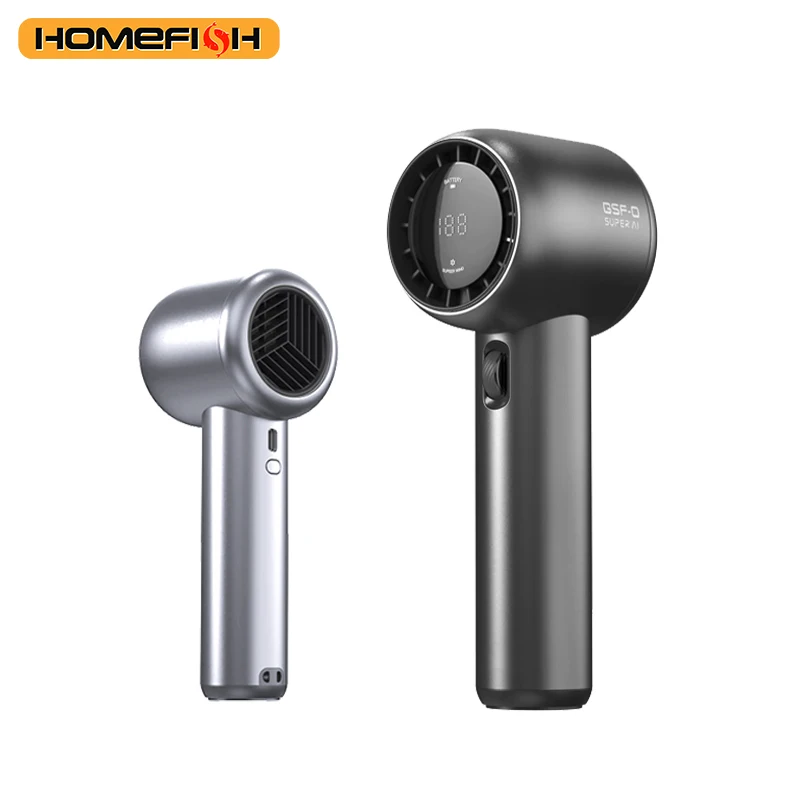 HOMEFISH GF02 199 vitesses ventilateur portatif haute vitesse ventilateurs de refroidissement portables USB Rechargeable 3500mAh ventilateur électrique Mini climatiseur