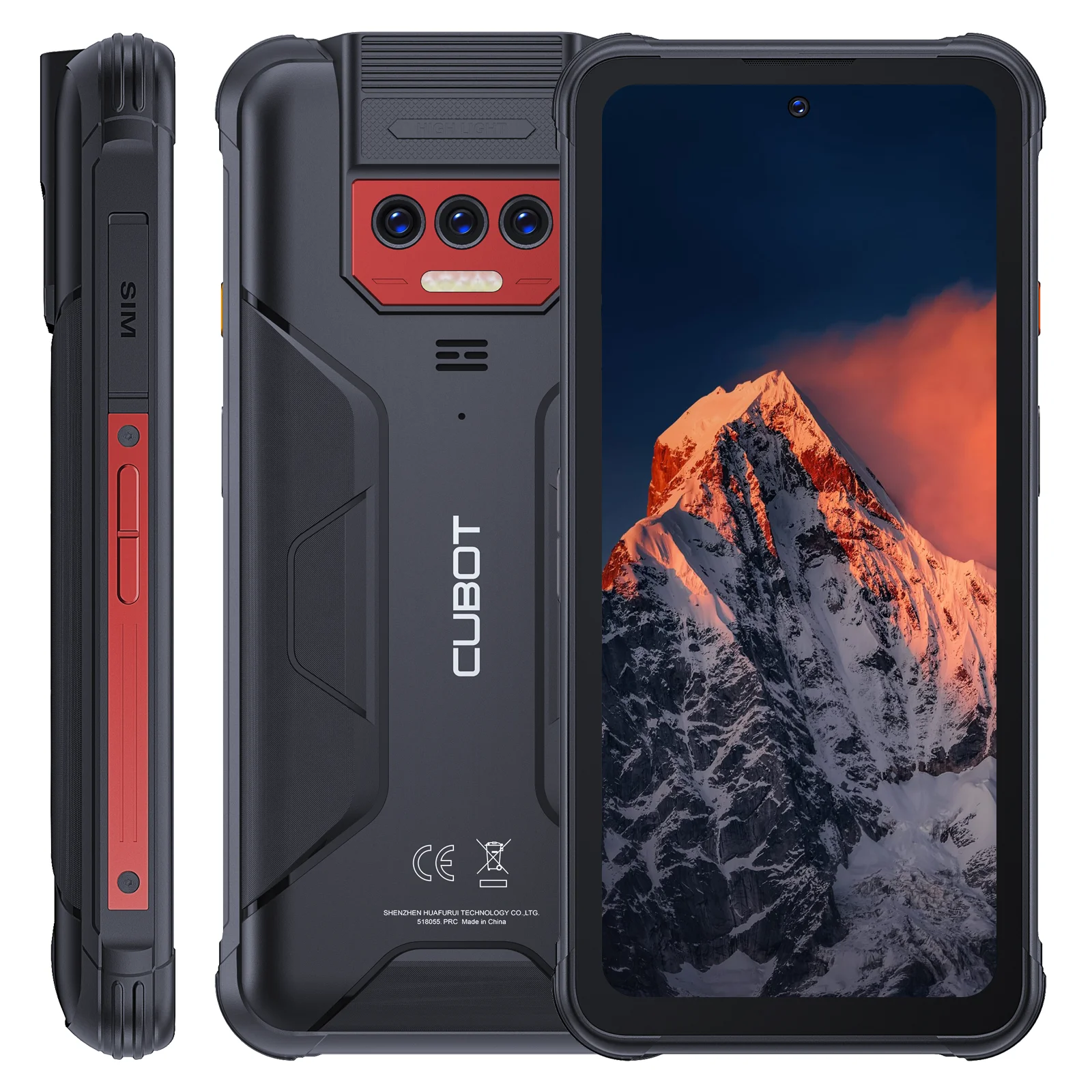 Smartphone robuste et étanche IP68 Android 13, Cubot KingKong 8, Octa-core, 12 Go de RAM(6 + 6 Go), 256 Go Dean, 10600mAh, appareil photo 48MP, NDavid