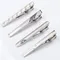 Pince à cravate en métal couleur argent pour hommes, pour cadeaux de mariage, fermoir à cravate, barre de cravate en cristal, épingle à cravate pour accessoires pour hommes