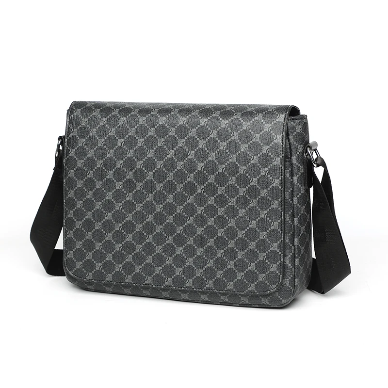 Grand sac à bandoulière de styliste d'affaires pour hommes, sacoche décontractée, sac à bandoulière à la mode