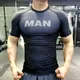 T-shirt de Compression pour Homme vêtement de sport slim gym course serré Fitness Rashguard