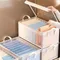 Clothes Storage Box With Lid Bedroom Drawers Organizer For Underwear T-Shirt Pants Organizer