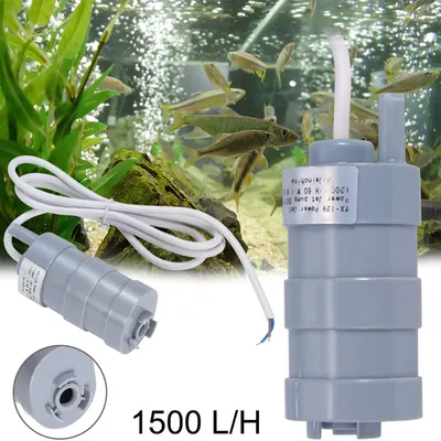DC 12V Submersible Water Pump Camper Motorhome High Flow Whale Pump 1500L/H 5M Submersible Pond Pump For Industry