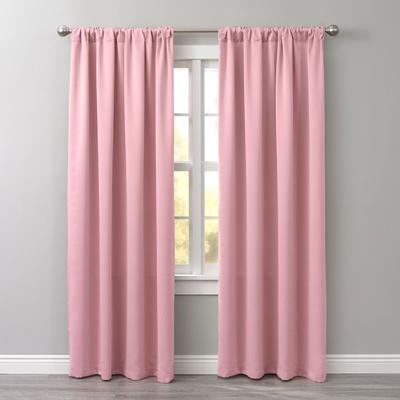 Wide Width BH Studio Room-Darkening Rod-Pocket Panel by BH Studio in Pale Rose (Size 54