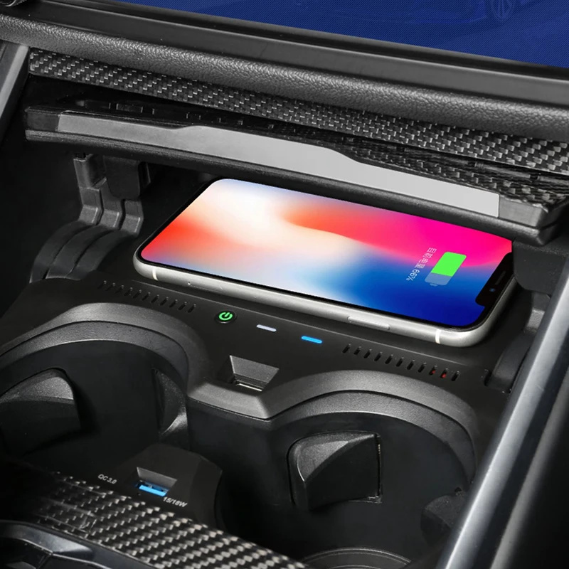 Per BMW G20 G21 G22 G28 3 4 Serie 2019 2020 2021 2022 15w caricabatterie wireless per auto caricatore rapido caricatore del telefono piastra di ricarica