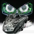 Accessori moto per 2010-2013 Kawasaki Z1000 faro blu/verde DRL faro Z 1000 luci anteriori a Led