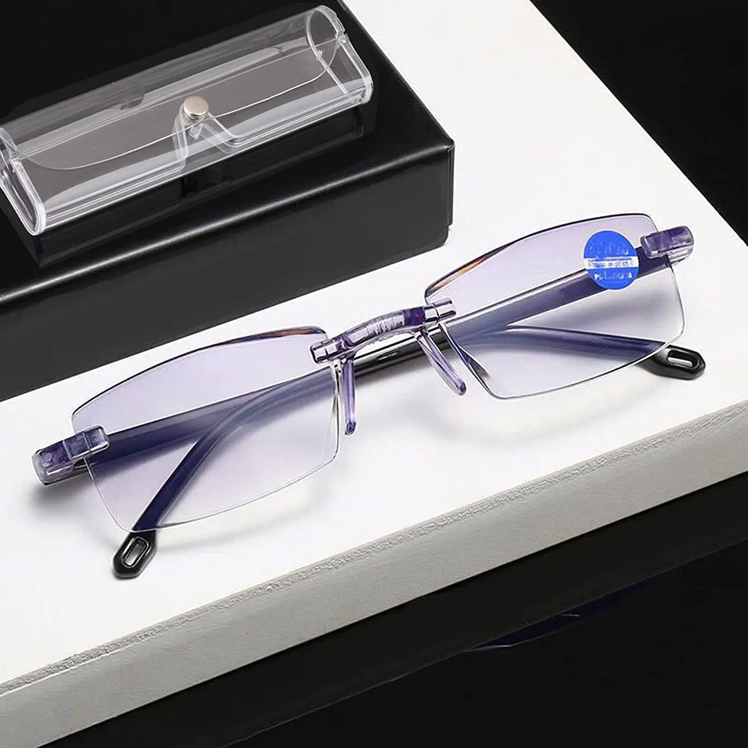 Smart Brille mit automatischer Einstellung Männer Lupe Lesebrille Frauen Anti-Blaulicht 1,0-4,0 Brillen Image
