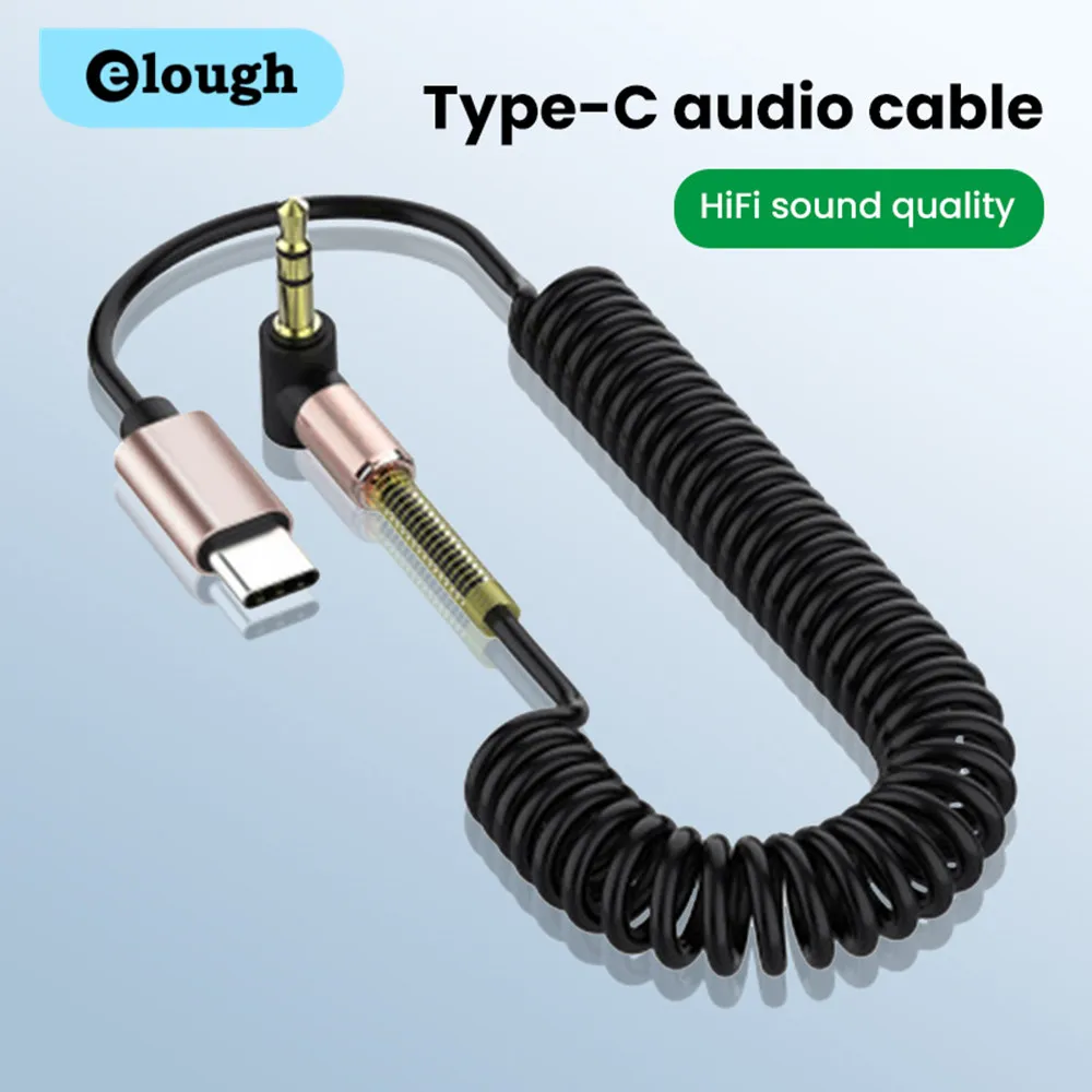 USB C auf 3,5 mm Klinke AUX Audiokabel Adapter für Kopfhörer Headset Lautsprecher 3,5 mm auf 3,5 mm Aux-Drahtkabel Typ-C-Konverter CarCable Image