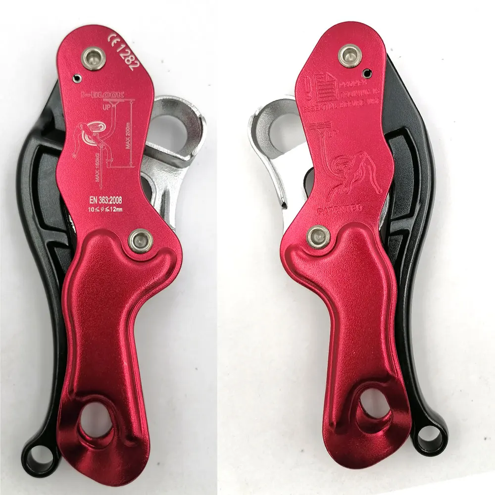 150 kg/330lb Klettern Getriebe Ascender und Abseilen Abseilgerät Sicherungs Geräte für 10-12mm Seil für Rettungs & baumpfleger Image